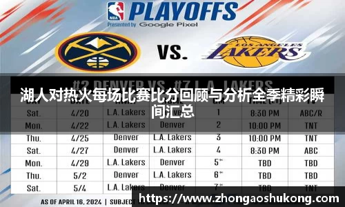 湖人对热火每场比赛比分回顾与分析全季精彩瞬间汇总