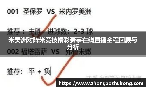米美洲对阵米竞技精彩赛事在线直播全程回顾与分析