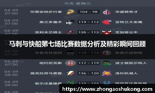 马刺与快船第七场比赛数据分析及精彩瞬间回顾